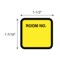 Nevs Printed Chart Labels - Room No 1-7/16" x 1-1/2" Yellow w/Black NRBP-S-YELLOW - alternate 2